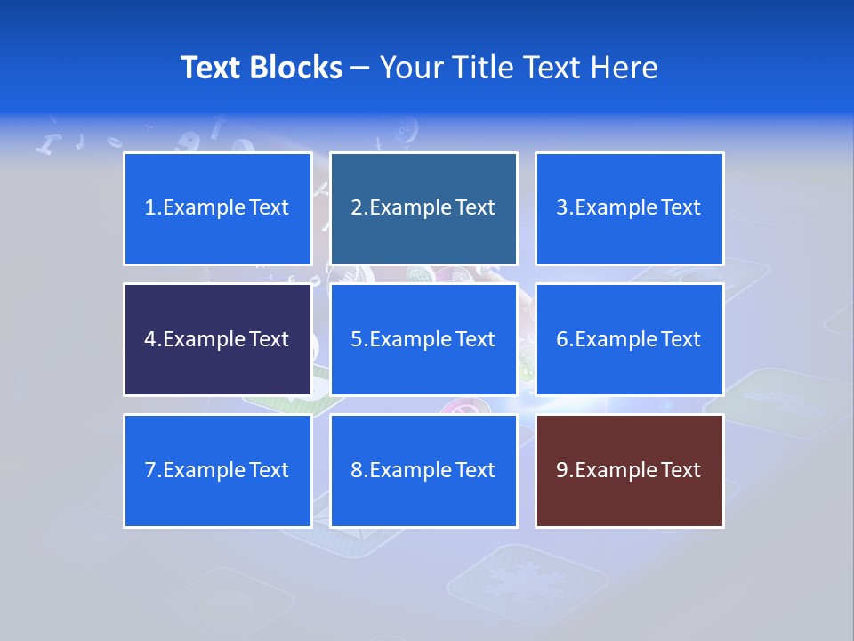 Future Tabletpc Blue PowerPoint Template