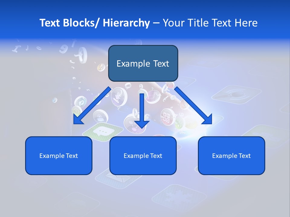 Future Tabletpc Blue PowerPoint Template