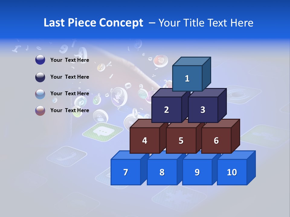 Future Tabletpc Blue PowerPoint Template