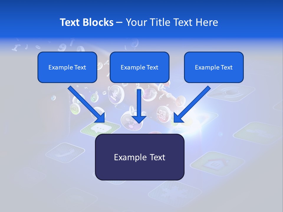 Future Tabletpc Blue PowerPoint Template
