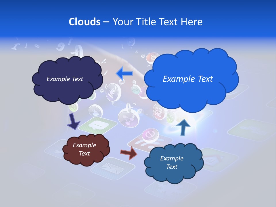 Future Tabletpc Blue PowerPoint Template