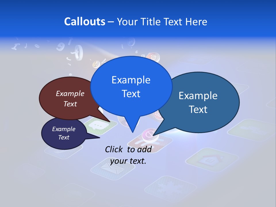 Future Tabletpc Blue PowerPoint Template
