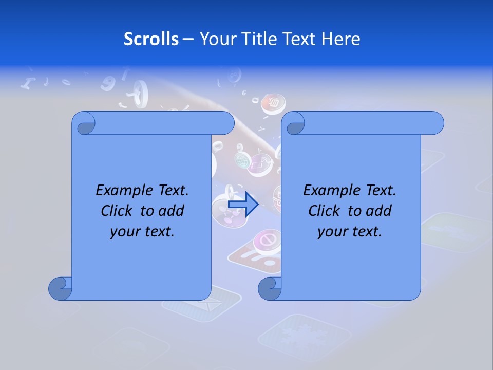 Future Tabletpc Blue PowerPoint Template