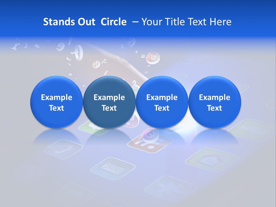 Future Tabletpc Blue PowerPoint Template