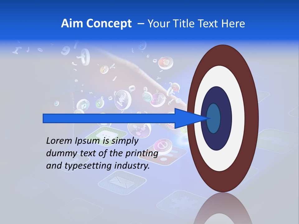 Future Tabletpc Blue PowerPoint Template