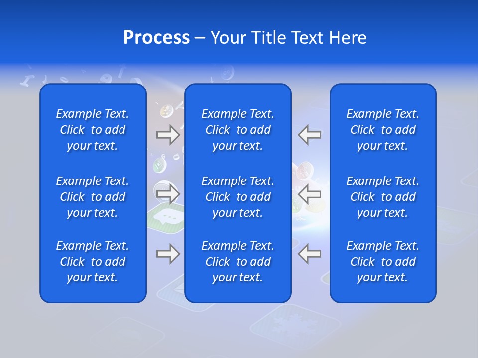 Future Tabletpc Blue PowerPoint Template