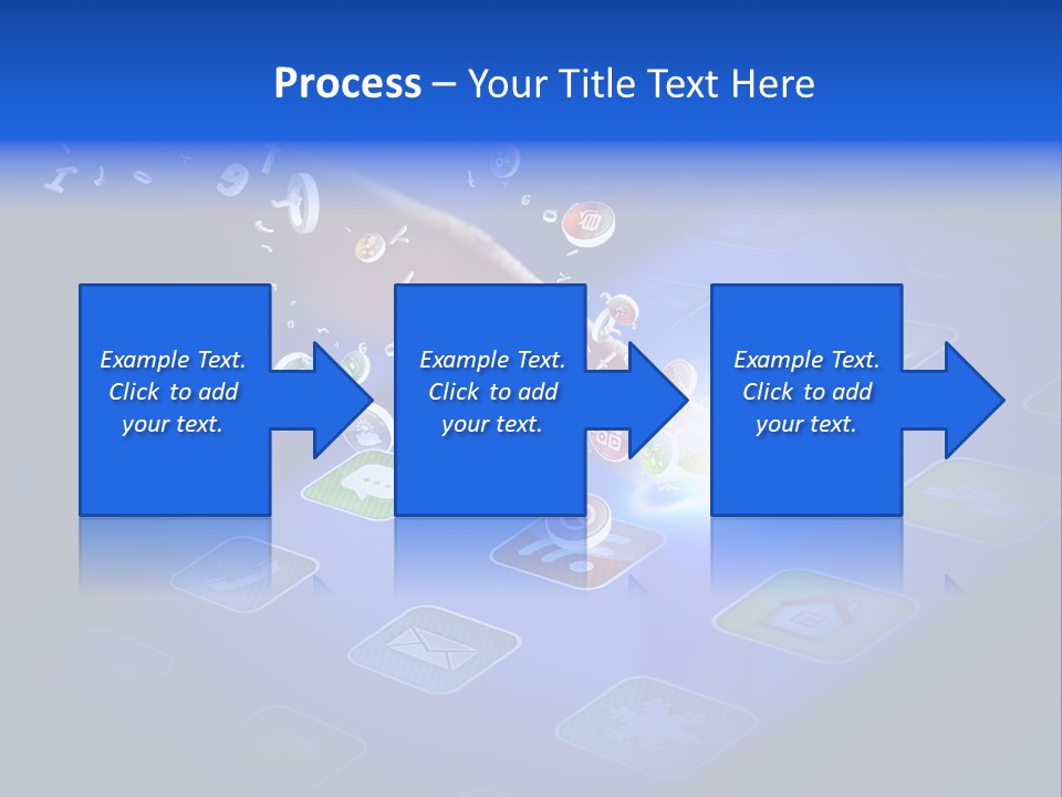 Future Tabletpc Blue PowerPoint Template