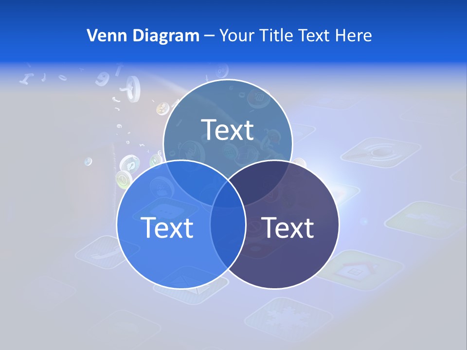 Future Tabletpc Blue PowerPoint Template