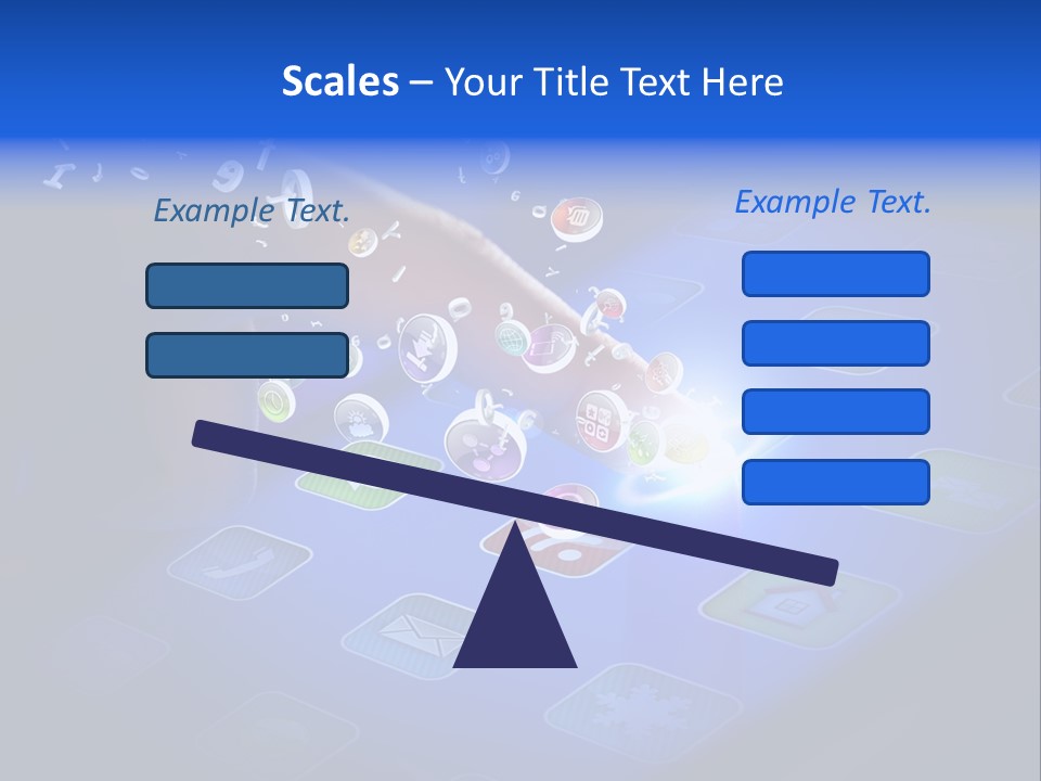 Future Tabletpc Blue PowerPoint Template