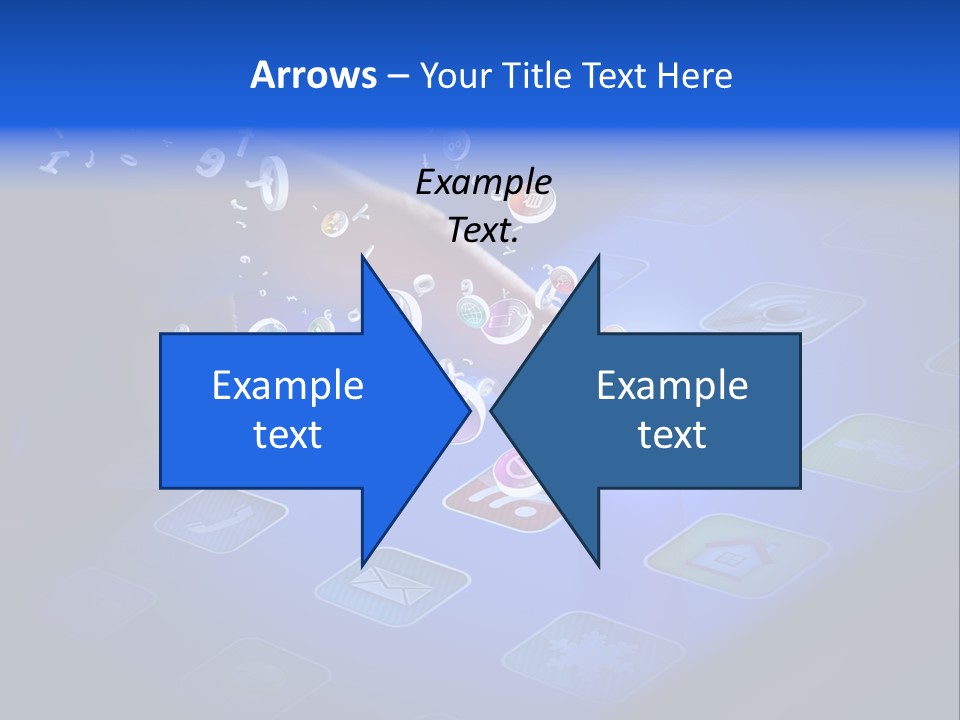 Future Tabletpc Blue PowerPoint Template