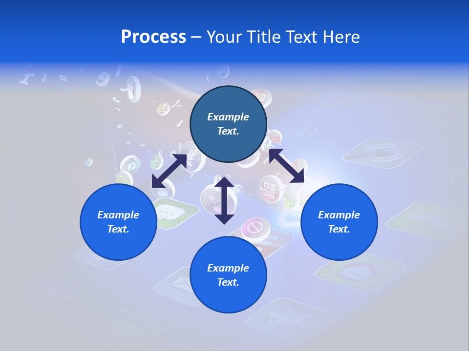 Future Tabletpc Blue PowerPoint Template