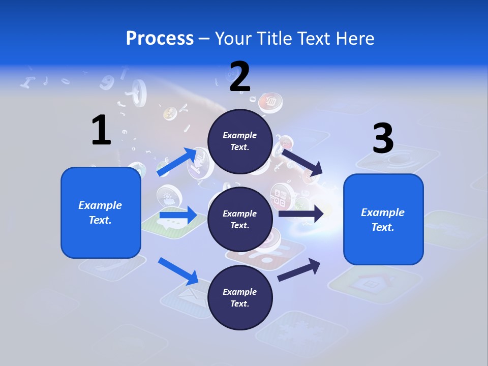 Future Tabletpc Blue PowerPoint Template