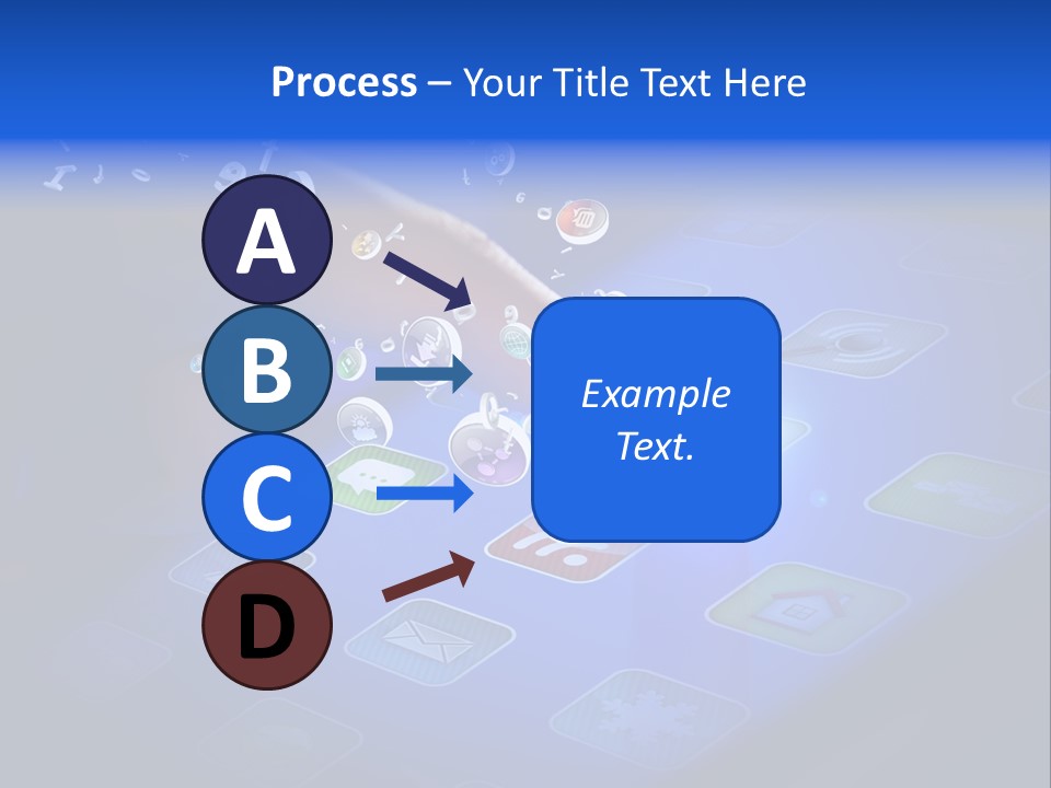 Future Tabletpc Blue PowerPoint Template