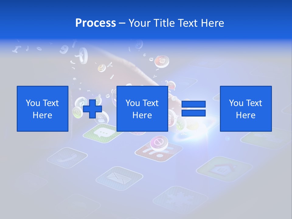 Future Tabletpc Blue PowerPoint Template