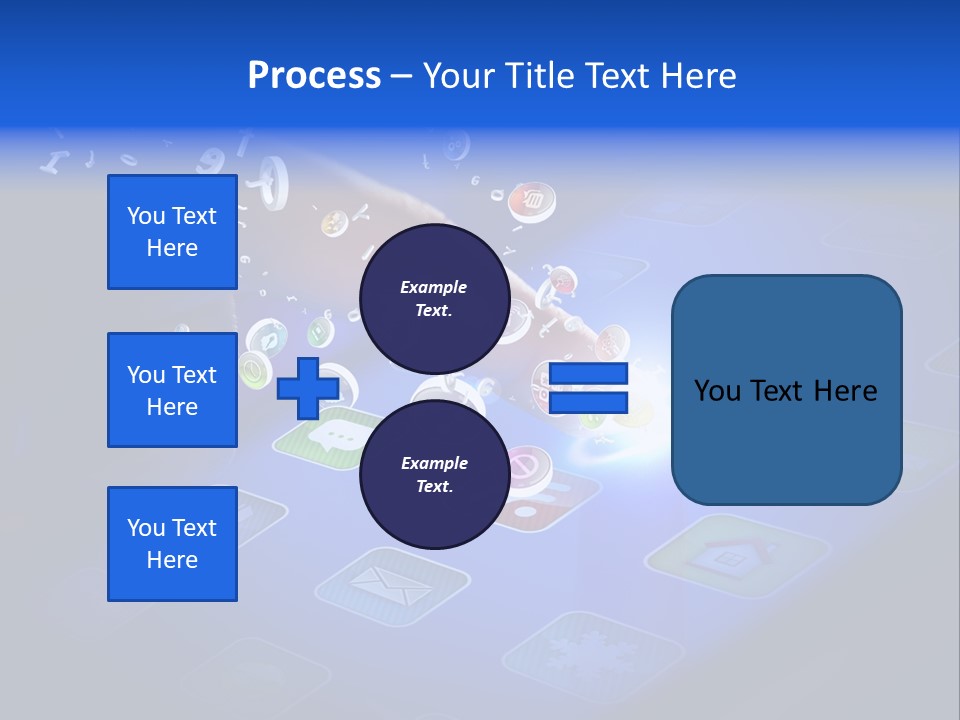 Future Tabletpc Blue PowerPoint Template