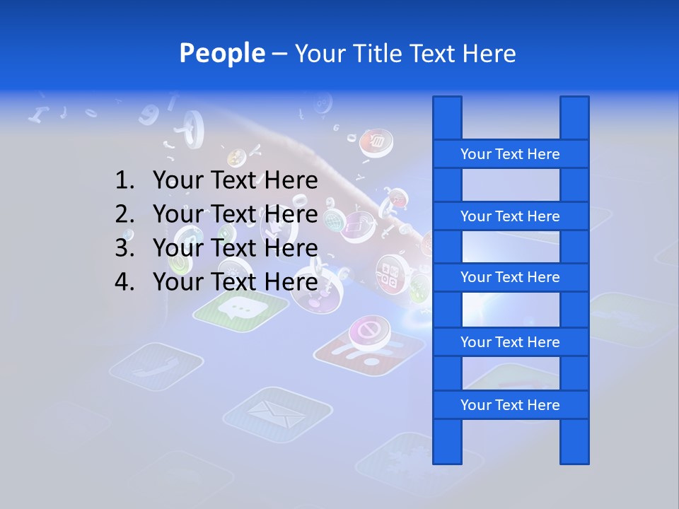 Future Tabletpc Blue PowerPoint Template
