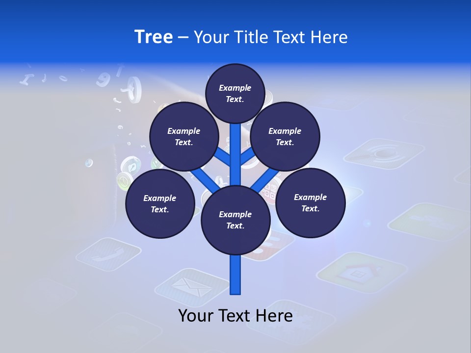 Future Tabletpc Blue PowerPoint Template
