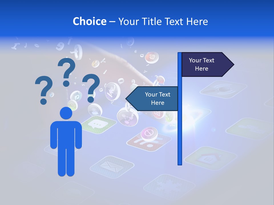 Future Tabletpc Blue PowerPoint Template