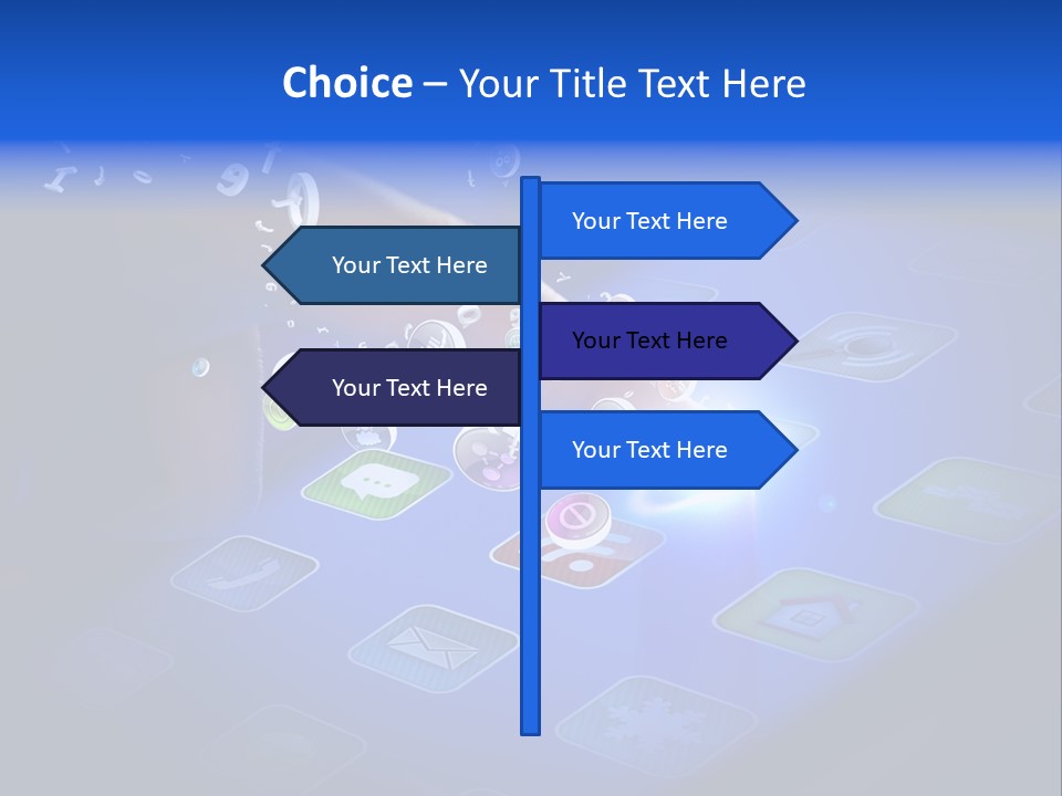 Future Tabletpc Blue PowerPoint Template