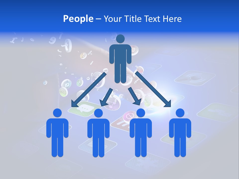 Future Tabletpc Blue PowerPoint Template
