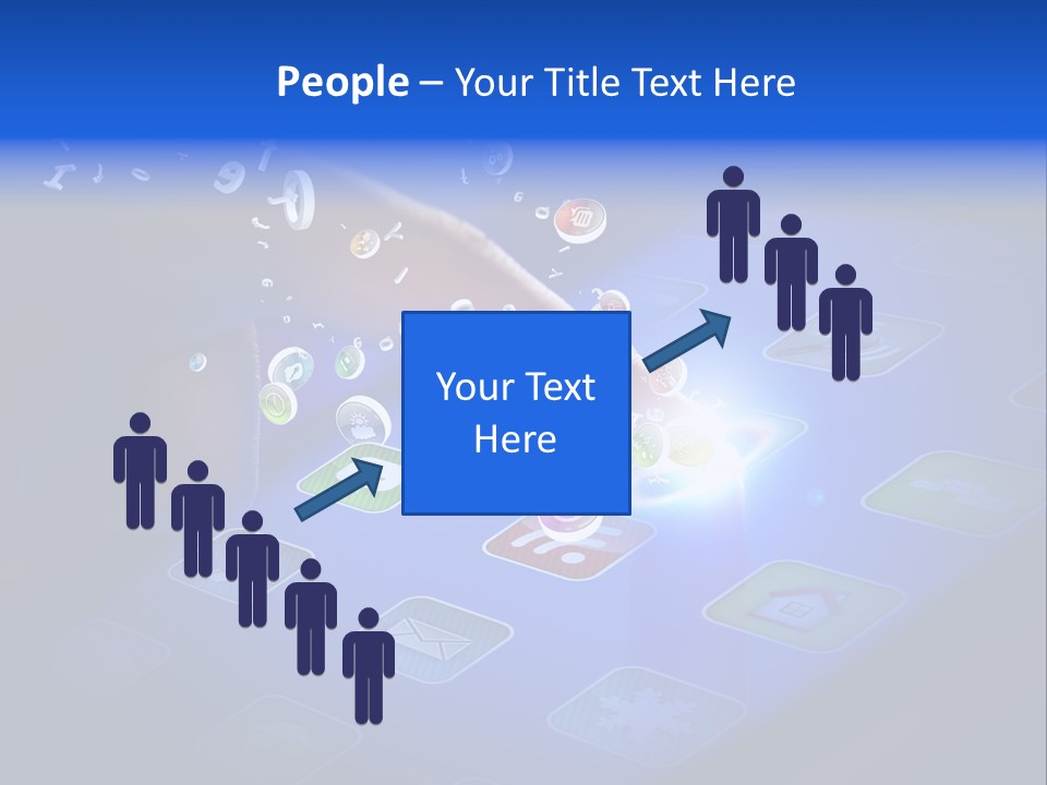 Future Tabletpc Blue PowerPoint Template
