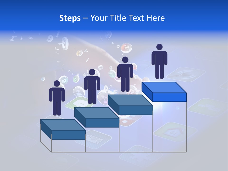 Future Tabletpc Blue PowerPoint Template