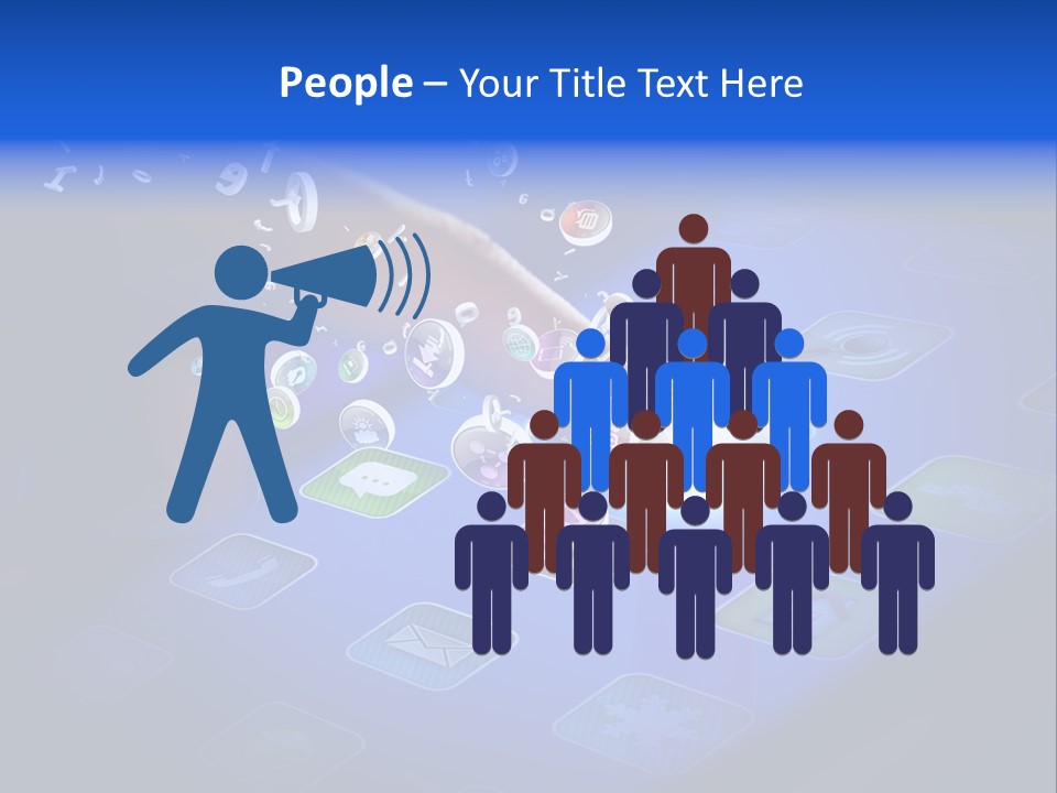 Future Tabletpc Blue PowerPoint Template