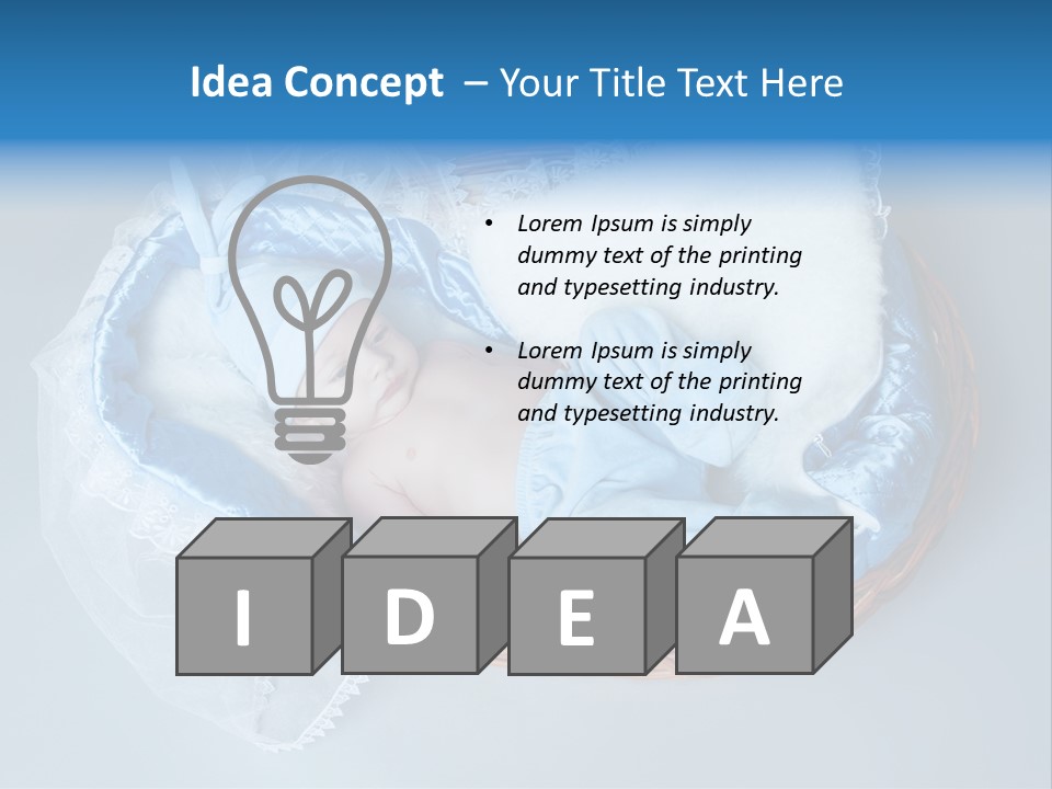 Towel Person Kid PowerPoint Template