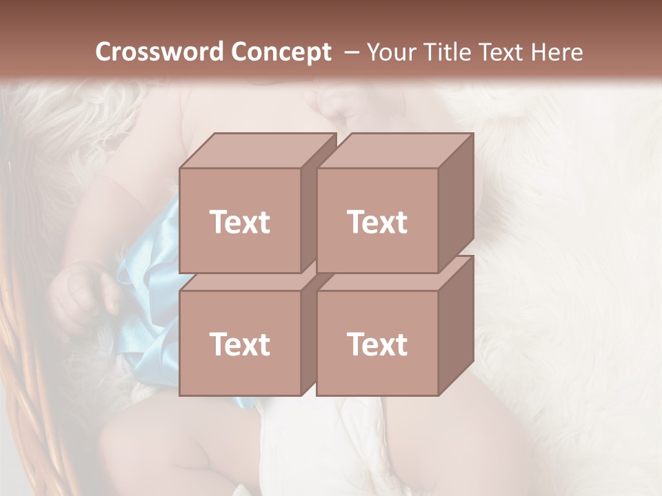 Child Fluffy Blue PowerPoint Template