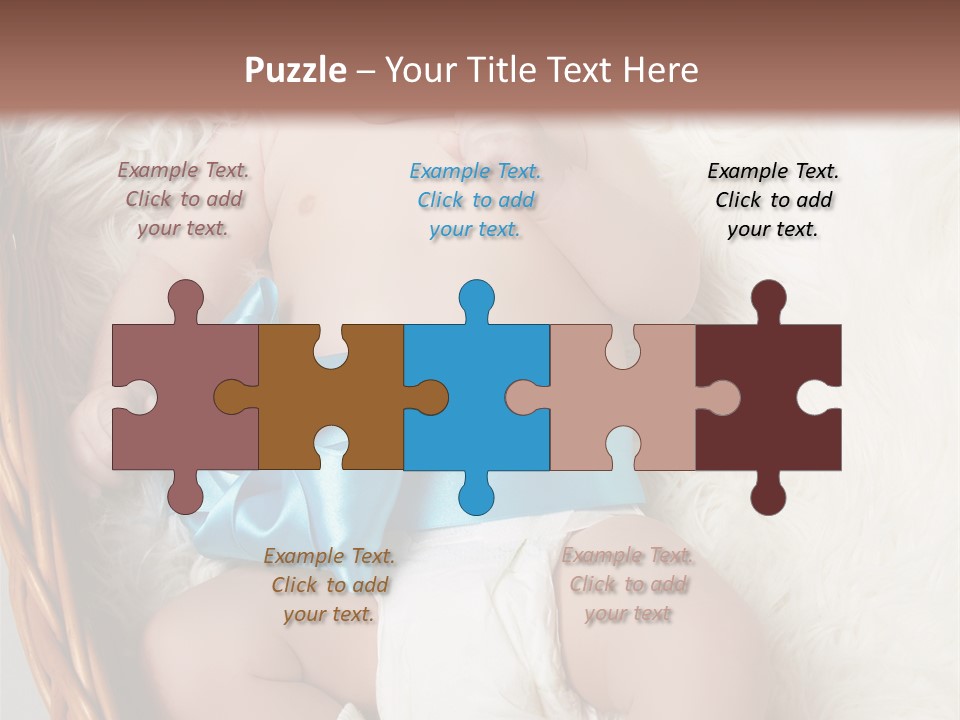 Child Fluffy Blue PowerPoint Template