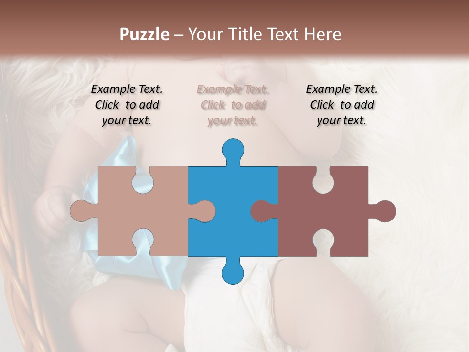 Child Fluffy Blue PowerPoint Template