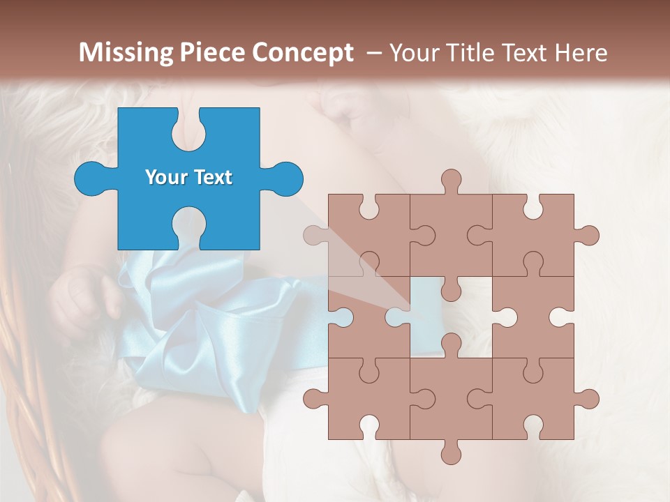 Child Fluffy Blue PowerPoint Template