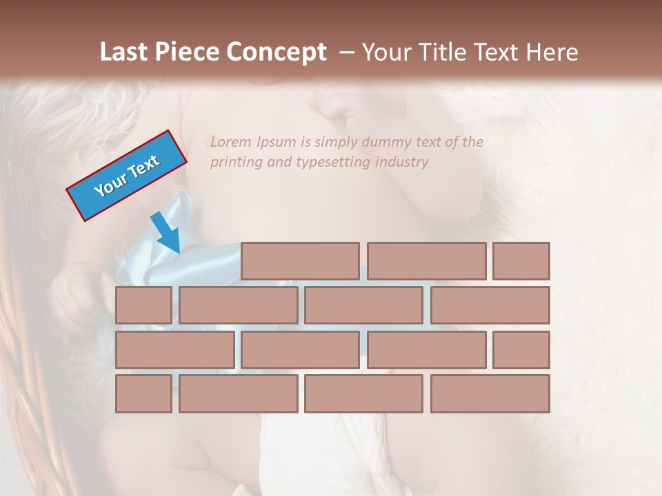 Child Fluffy Blue PowerPoint Template