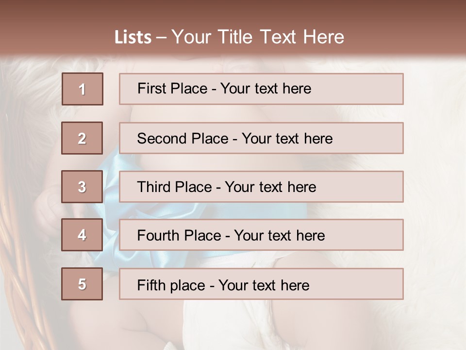 Child Fluffy Blue PowerPoint Template
