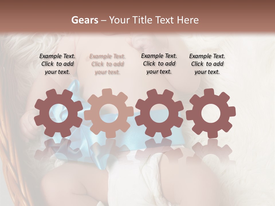 Child Fluffy Blue PowerPoint Template