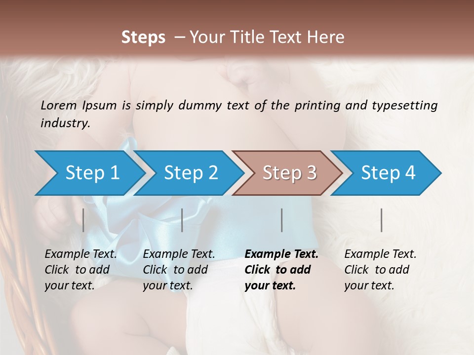 Child Fluffy Blue PowerPoint Template