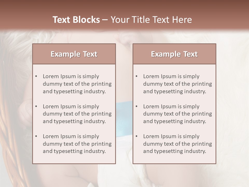 Child Fluffy Blue PowerPoint Template