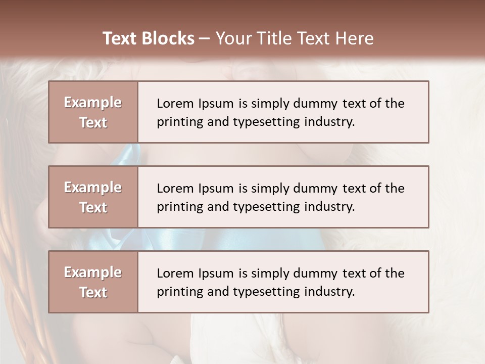 Child Fluffy Blue PowerPoint Template