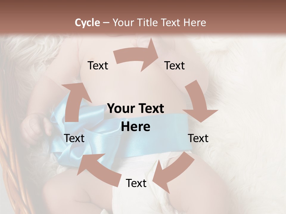 Child Fluffy Blue PowerPoint Template