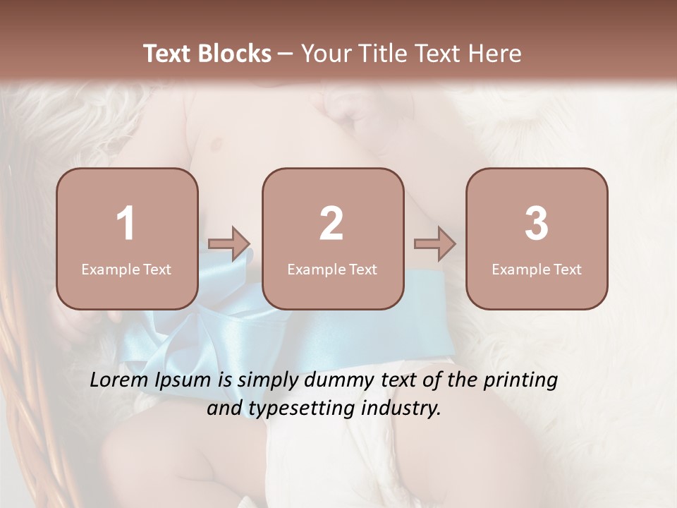 Child Fluffy Blue PowerPoint Template