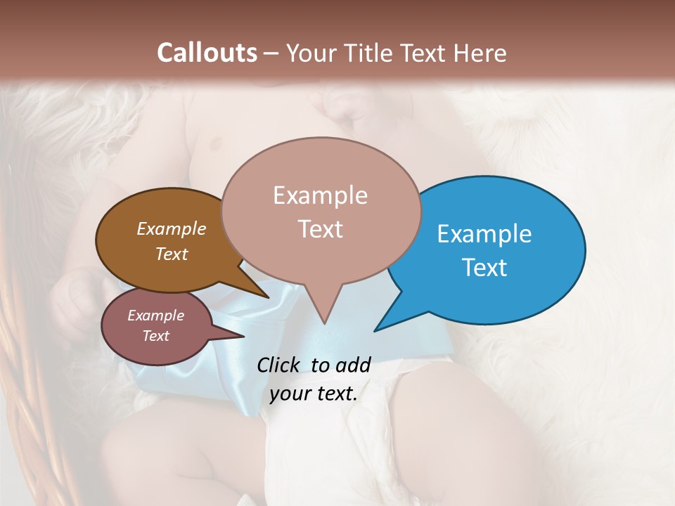 Child Fluffy Blue PowerPoint Template