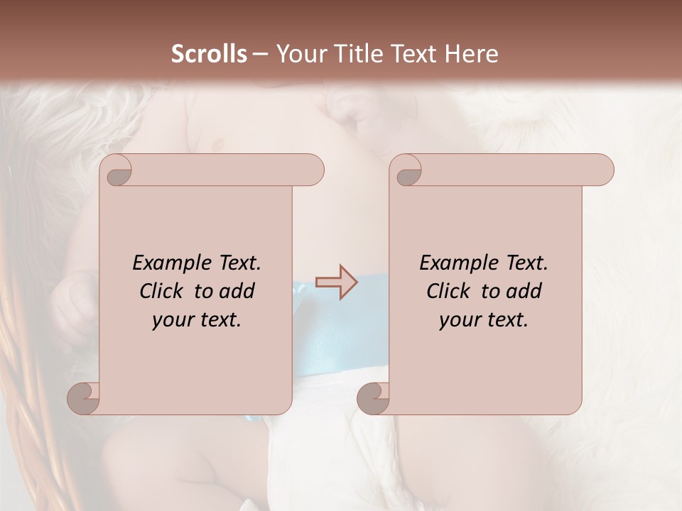 Child Fluffy Blue PowerPoint Template