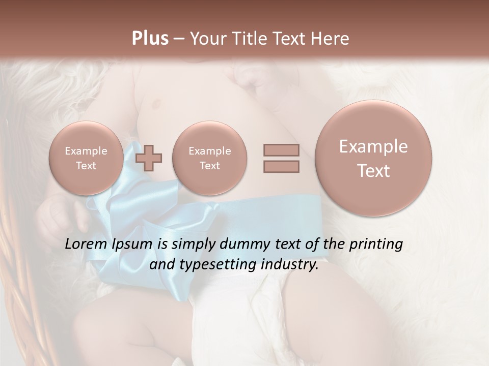 Child Fluffy Blue PowerPoint Template