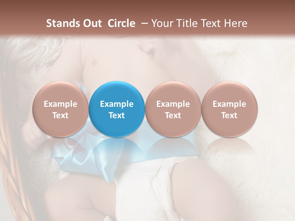 Child Fluffy Blue PowerPoint Template