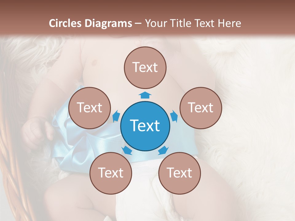 Child Fluffy Blue PowerPoint Template