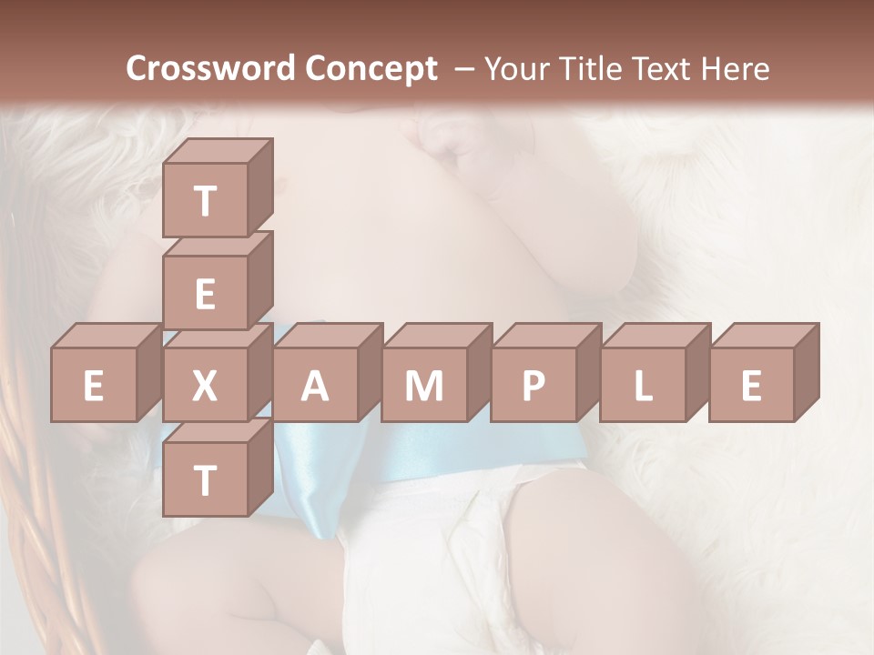 Child Fluffy Blue PowerPoint Template