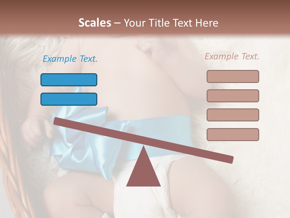 Child Fluffy Blue PowerPoint Template