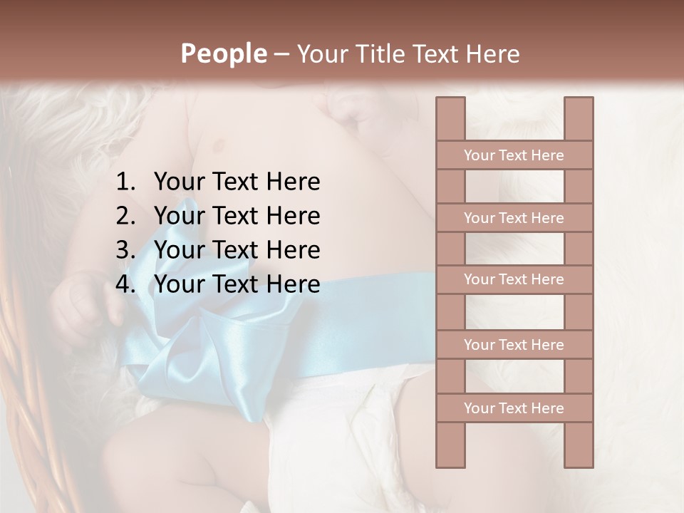 Child Fluffy Blue PowerPoint Template