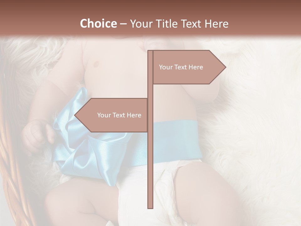 Child Fluffy Blue PowerPoint Template