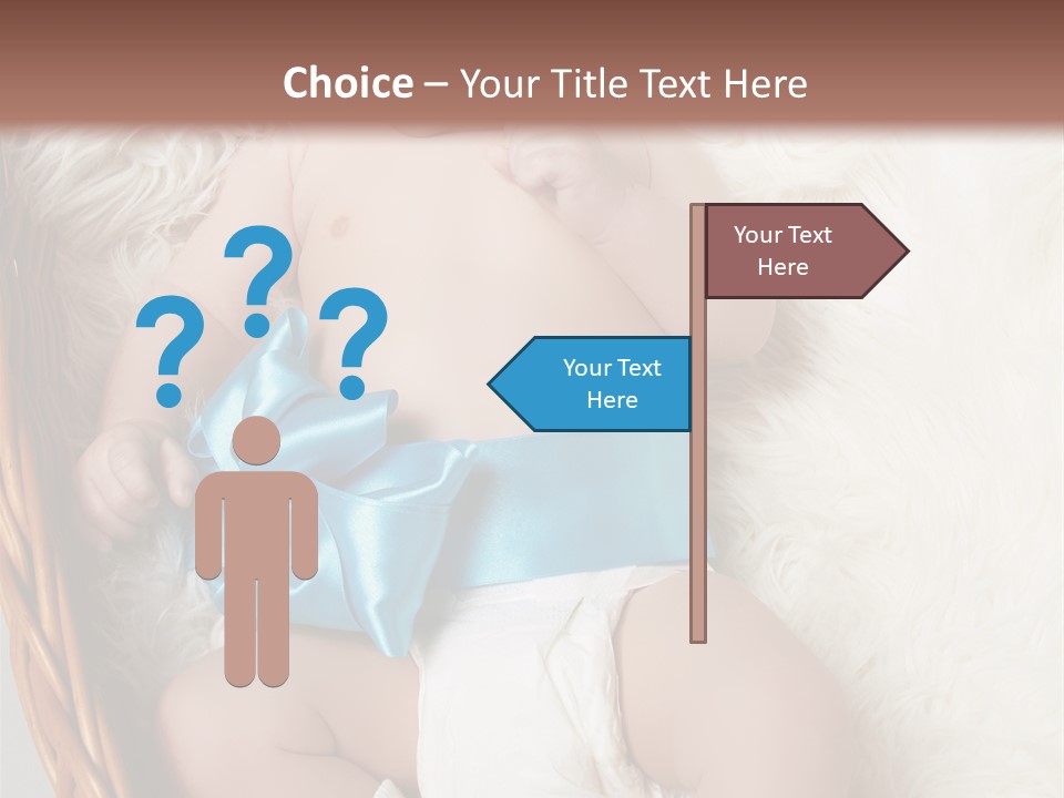 Child Fluffy Blue PowerPoint Template